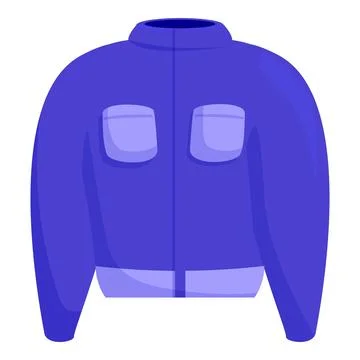Blue winter jacket providing warmth and protection 스톡 일러스트
