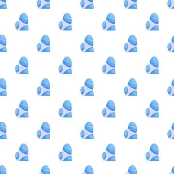 Blue winter oven mitt pattern for cooking protection イラスト素材