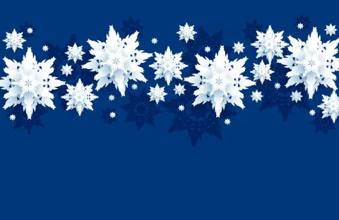 Blue winter sky Stock Illustration