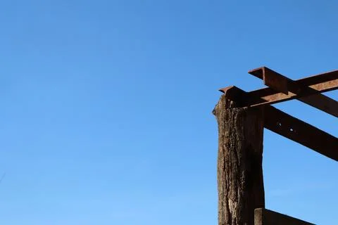 Blue winter sky Stock Photos