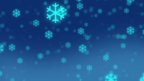Blue Winter Snowflake Background Stock Footage 334340728