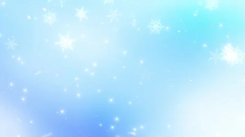 Blue Winter Snowy Crystals Background, Happy New Year and Merry Christmas Stock Footage 295786403