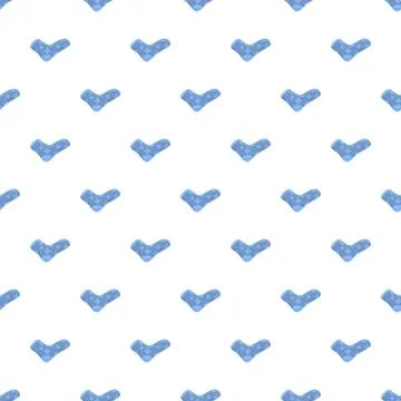 Blue winter socks seamless pattern with snowflake design Illustrazione stock