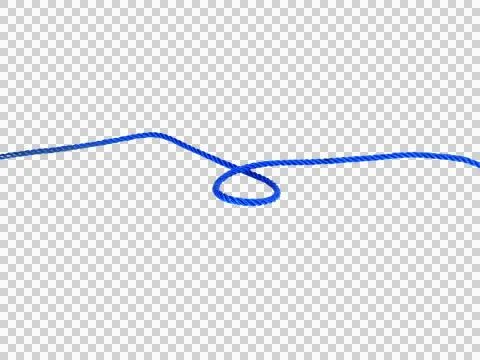 Blue wire cable of usb and adapter isolated on white background.Electronic Co Stock Photos