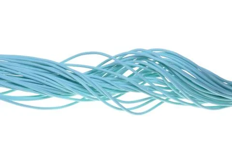 Blue wire line Stock-Fotos