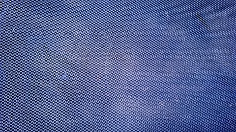 Blue Wire Mesh Texture Background with Geometric Grid Pattern 写真素材