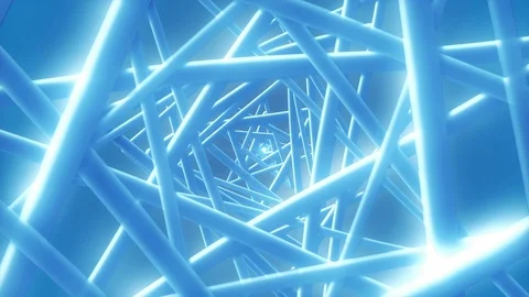 Blue Wire - Stylish Abstract Shapes Motion Background Video Loop Видео 97729152
