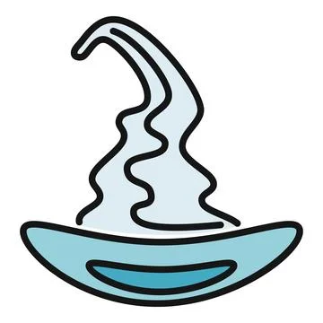 Blue witch hat illustrating magic and fantasy concepts Stock Illustration