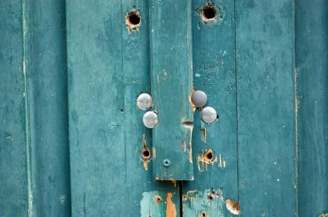 Blue wood texture Stock Photos
