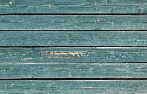 Blue wooden old rough boards planks wall retro rustic texture background. Stock Photos