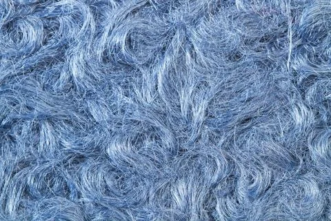 A blue wool cloth texture in a close up view Stock Photos