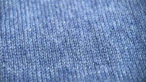 Blue Wool Texture, Slider Shot Stock Footage 273945235