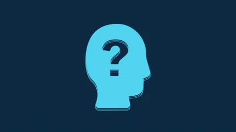 Blue Worker icon isolated on blue background. Business avatar symbol user Stock Footage 235943421