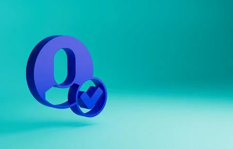 Blue Worker icon isolated on blue background. Business avatar symbol user Illustrazione stock