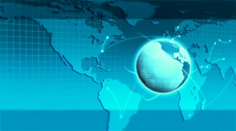 BLUE WORLD AND LIGHT RAYS Stock Footage 832030