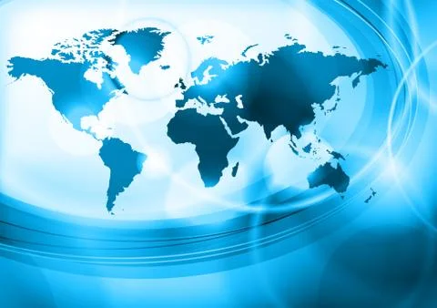 Blue world Illustrazione stock