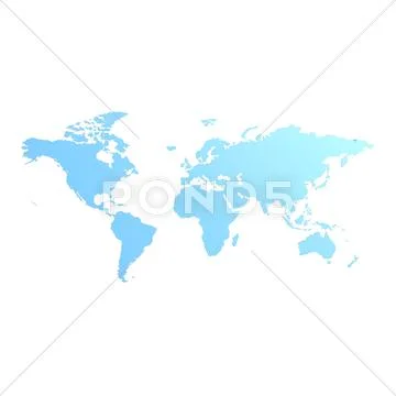 Blue world map: Vector, Graphic, Illustration #45715717