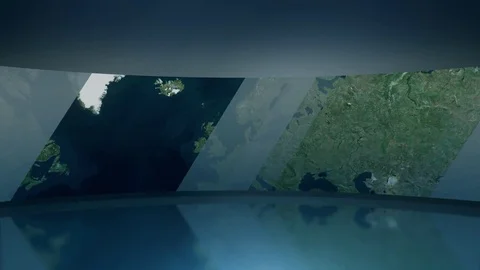 Blue worldmap europe background loop Stock Footage 74666127