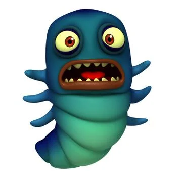 Blue worm Stock-Illustration