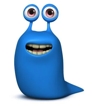 Blue worm Stock-Illustration