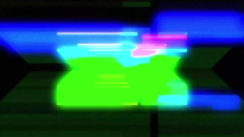 Blue X Glitched shape design motion graphic. Stock Footage 154539217