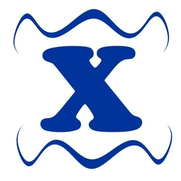 Blue X Stock Illustration