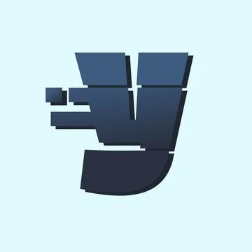 Blue y logo Stock Illustration