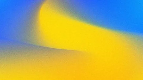Blue Yellow Abstract Arc Gradient Background with Diagonal Shape and Grain .. Stock Illustration