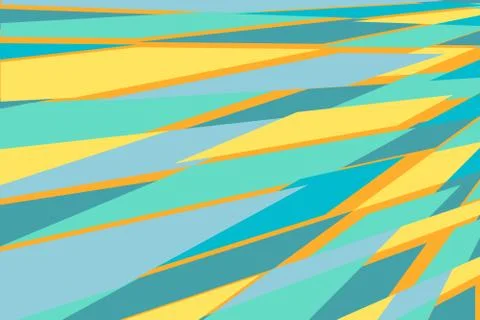 Blue yellow abstract geometric background Stock Illustration