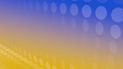 Blue-Yellow Background with rotating Discs Stock Footage 94355102