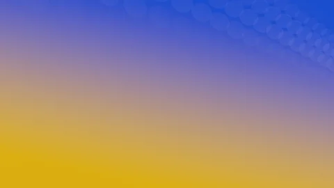 Blue-Yellow Background with rotating Discs Stock Footage 94355103