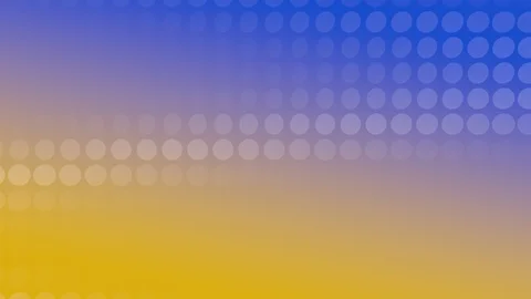 Blue-Yellow Background with rotating Discs Stock Footage 94355106