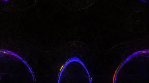 Blue Yellow Neon Plasma Core Motion Loop Stock Footage 326739660