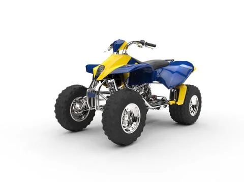 Blue Yellow Quad Stock Illustration