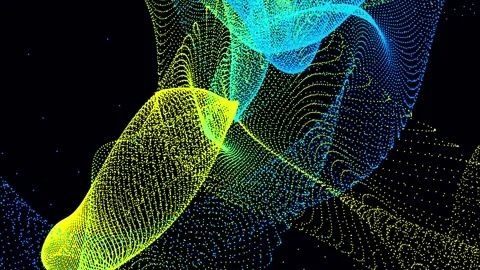 Blue-yellow trapcode. Ukraine flag concept Stock-Footage 241693351