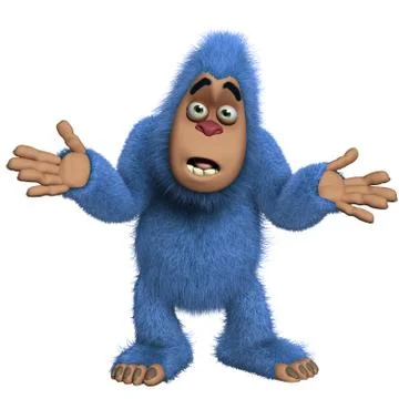 Blue yeti Stock Illustration