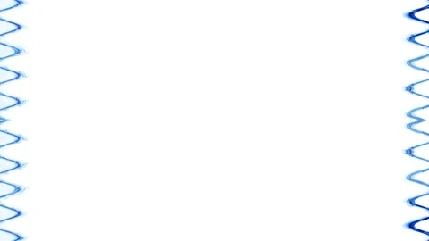 Blue Zigzag Border Frame Stock Footage 284395433