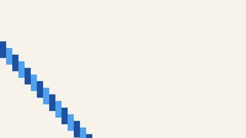Blue zigzag line pattern on white background Stock Illustration