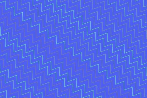 Blue zigzag pattern with neon lines on textured background 스톡 일러스트