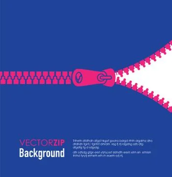 Blue zip backgound Stock-Illustration