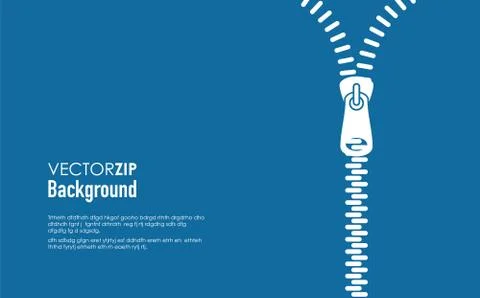 Blue zip background Stock Illustration