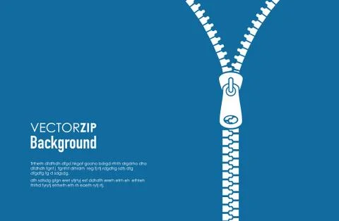 Blue zip background Stock Illustration