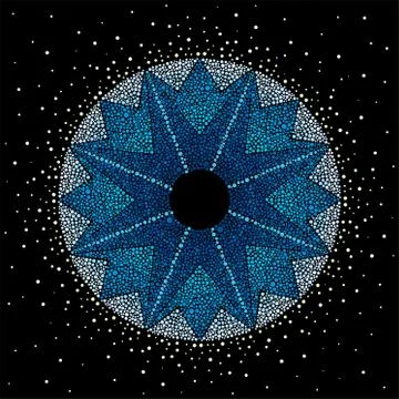 Blue_star_background Illustrazione stock