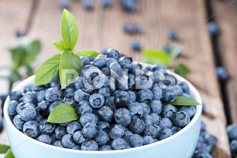 Blueberries in a bowl Stock Photos