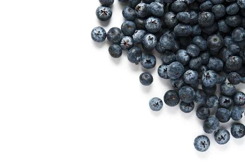 Blueberries with a clipping path, on a white background Foto stock