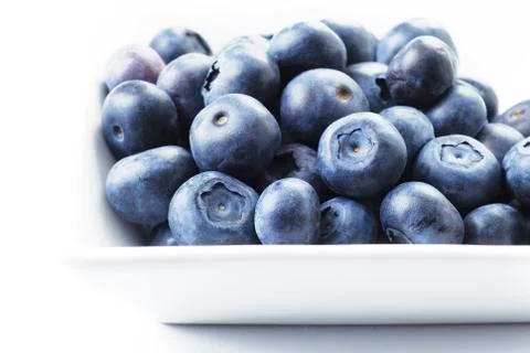 Blueberries in the dish Stock Photos