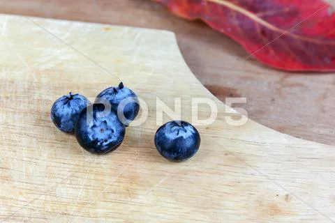 Blueberries fresh close up Stock Photos
