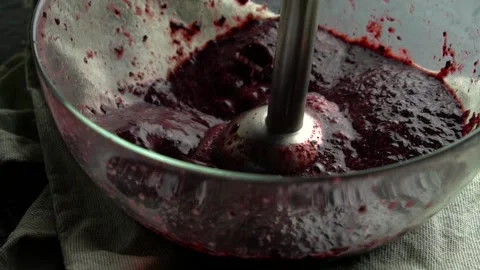 Blueberries in a glass container. Stock Footage 140972718