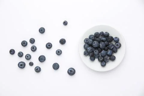 Blueberries isolated Stock Photos