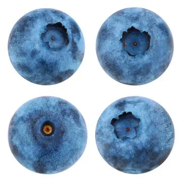 Blueberries isolated on white background Stock Photos